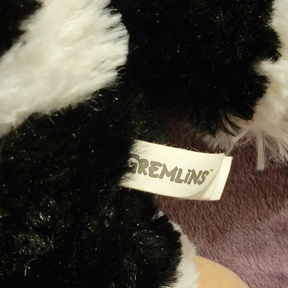 TOY FACTORY Gremlins The Black Mogwai Mohawk Black White Stripe 10" Plush - Picture 8 of 14